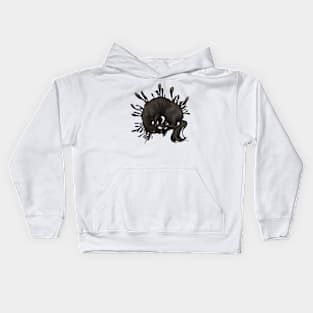 Unicorn Being Taken Over By Earth Tongues Kids Hoodie